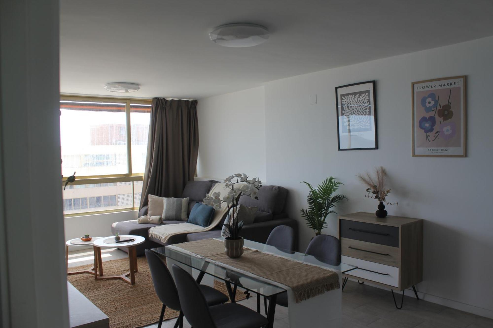 Ensueno 1a Linea Playa Poniente 6 Pax Parking Wifi Y Ac Appartement